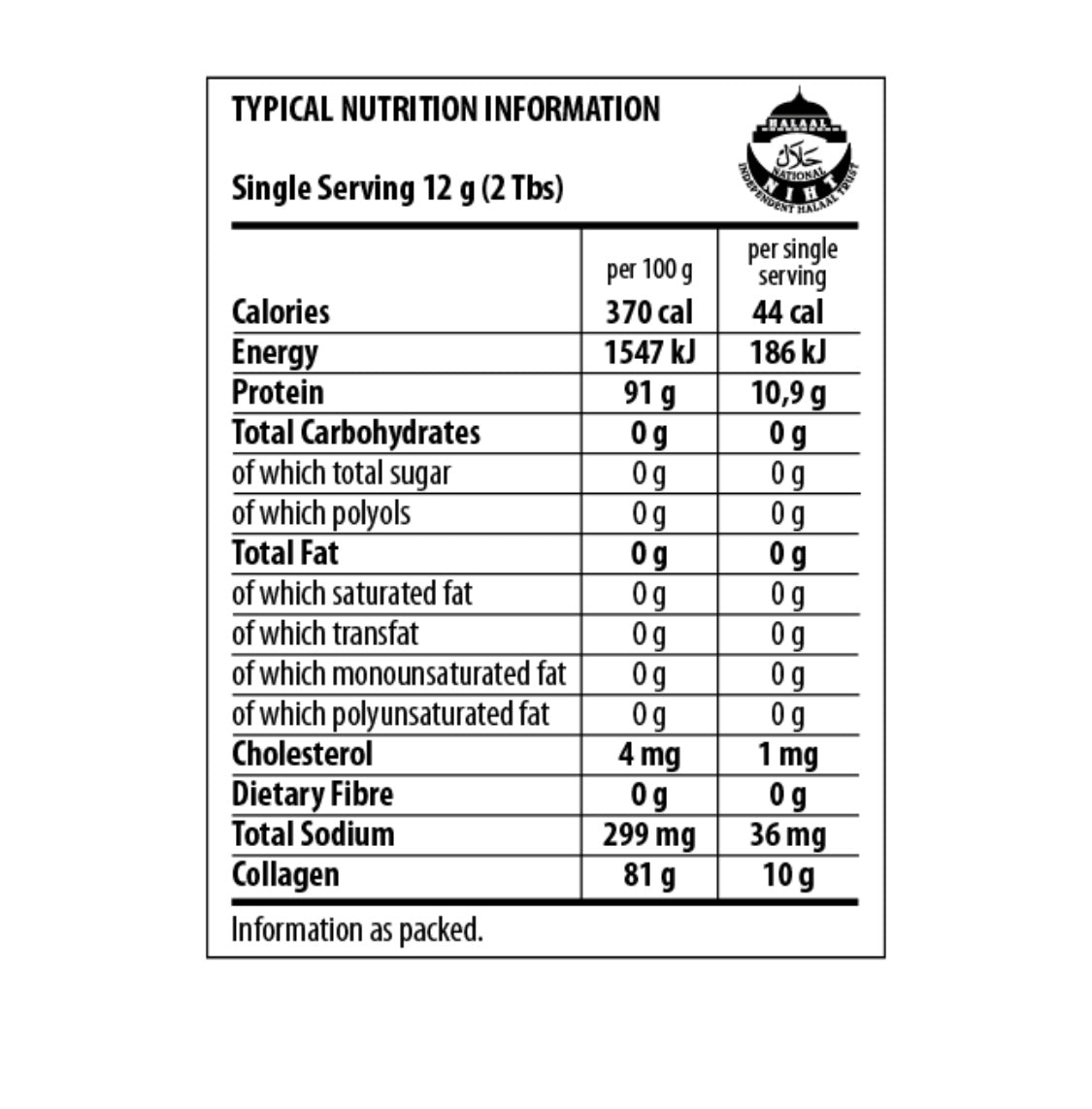Pure Bovine Collagen Granules (Type I and III)