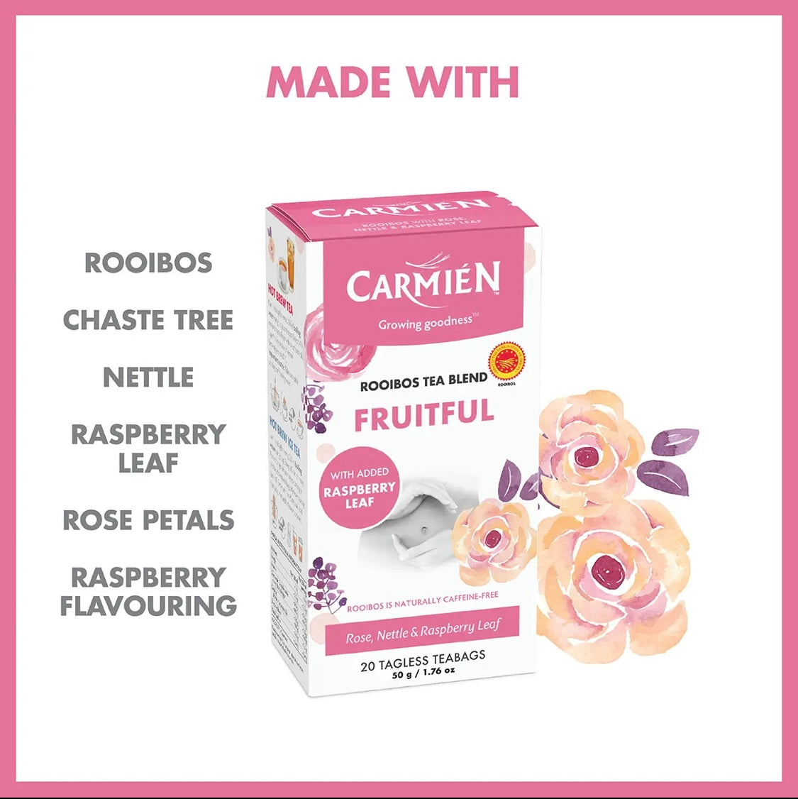 Carmién Fruitful with Raspberry Leaf 20s