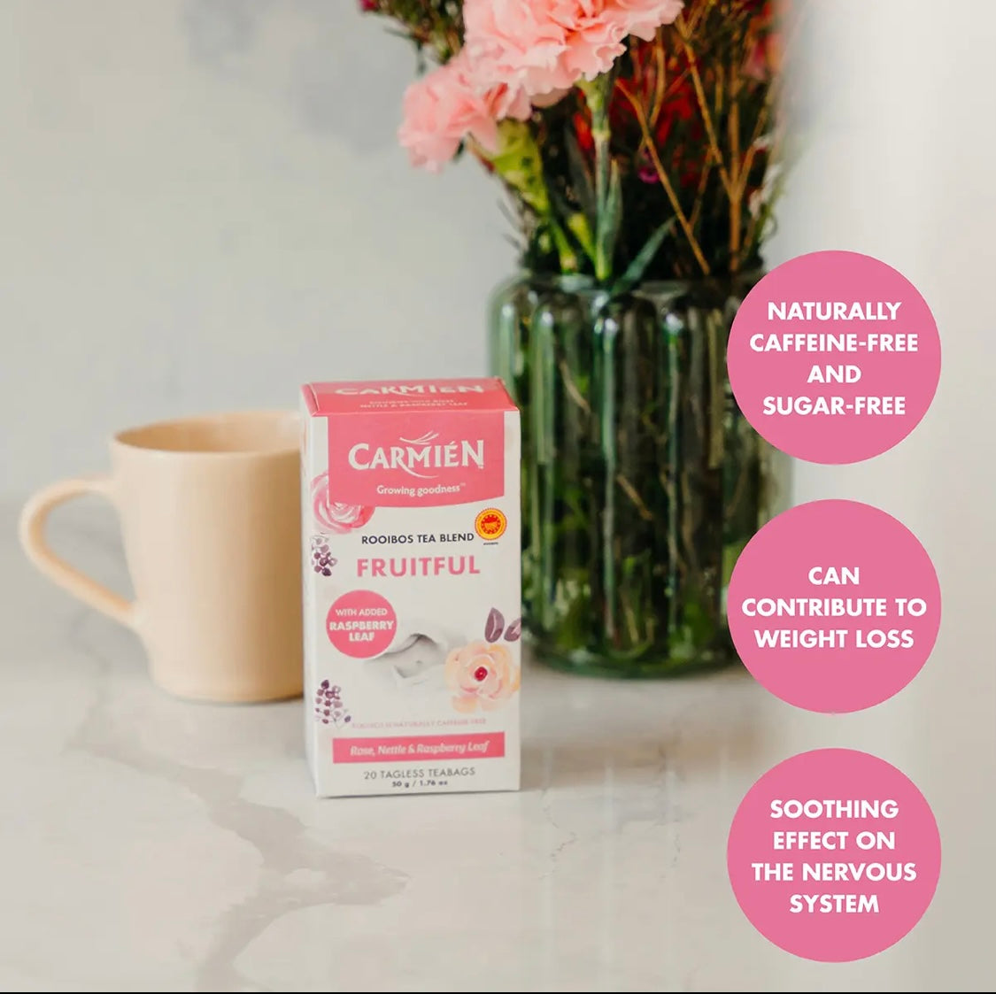 Carmién Fruitful with Raspberry Leaf 20s