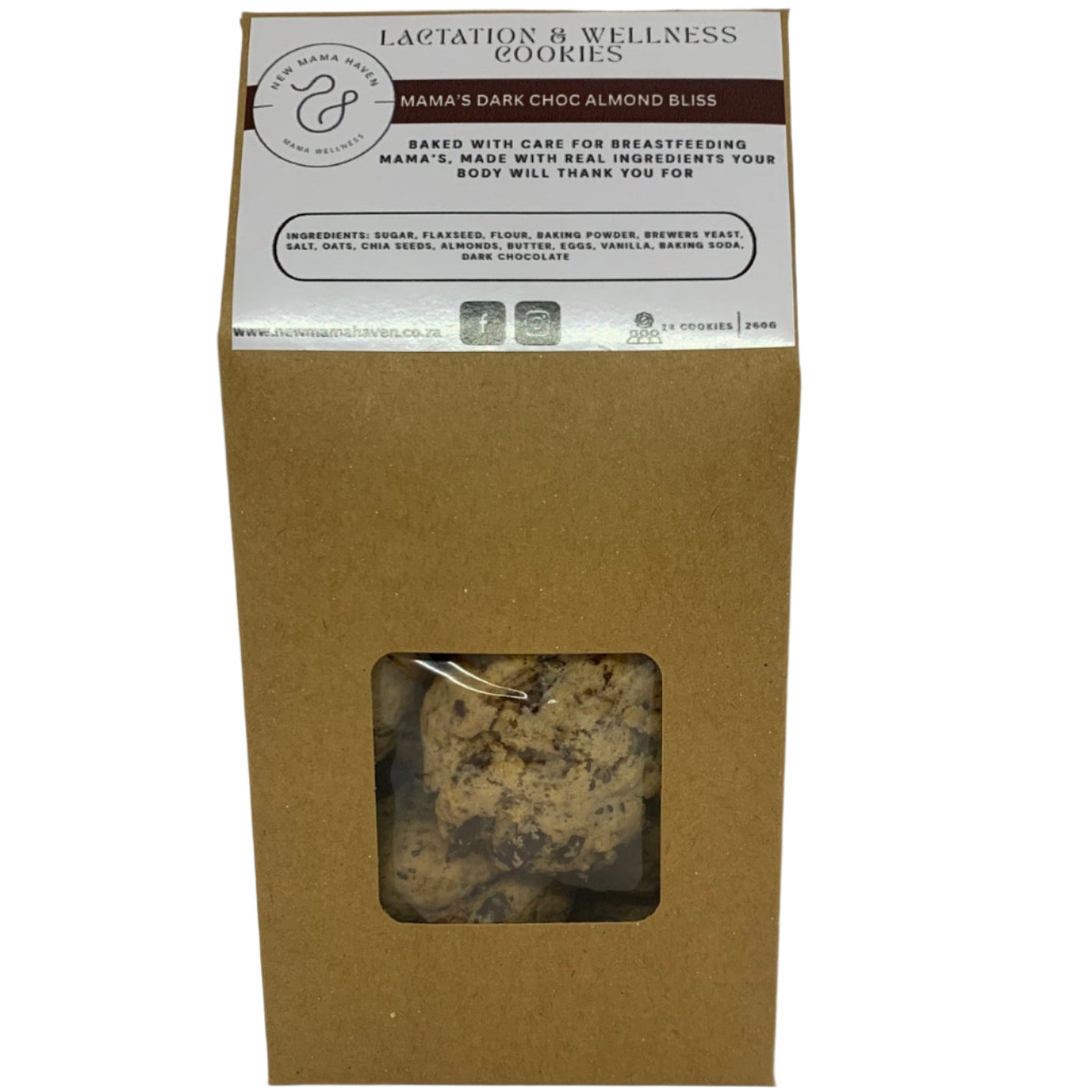 Mama's Dark Choc Almond Bliss cookies